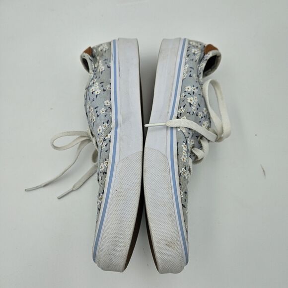 Vans Ultra Cush Camden Deluxe Sneakers Womens Size 7.5 Pale Blue Daisy Print - Picture 3 of 8